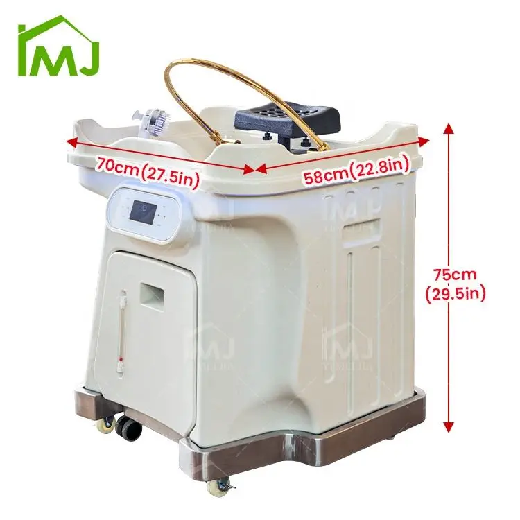 Hair Wash Bed Storage Water Tank Mobile Shampoo Sink Japanese Portable Head Spa Basin — image 7