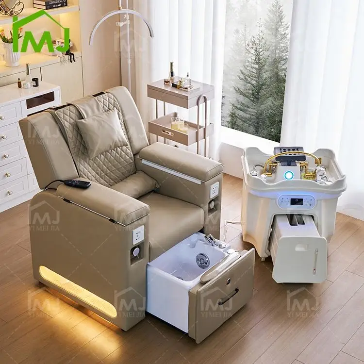 Commercial Furniture Hair Wash Japanese Portable Head Spa Basin with Pedicure Chair — image 4