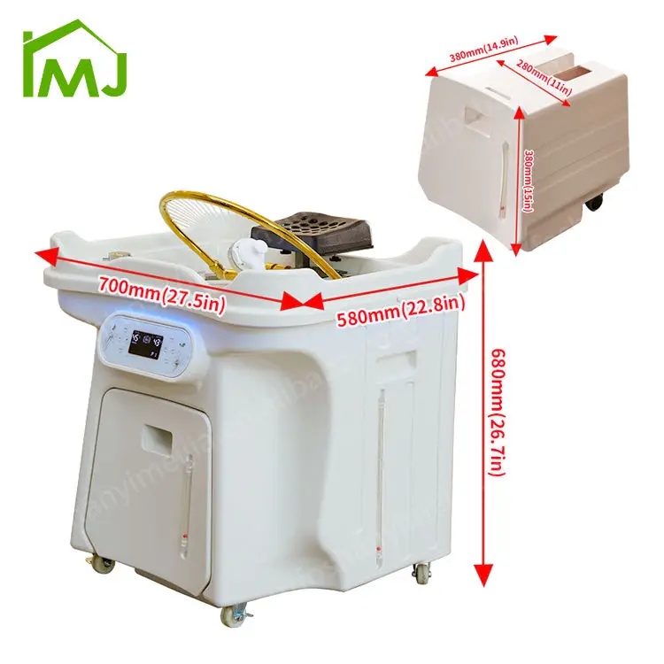 Commercial Furniture Hair Wash Japanese Portable Head Spa Basin with Pedicure Chair — image 7