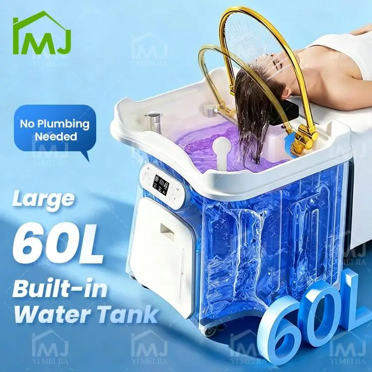 Hair Washing Bed Shampoo Basin Salon Portable Pipeless Japanese Head Spa Sink — image 3