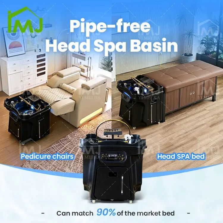 Shampoo Bed Salon Portable Japanese Hair Wash Sink Mobile Non-plumbed Head Spa Basin — image 6