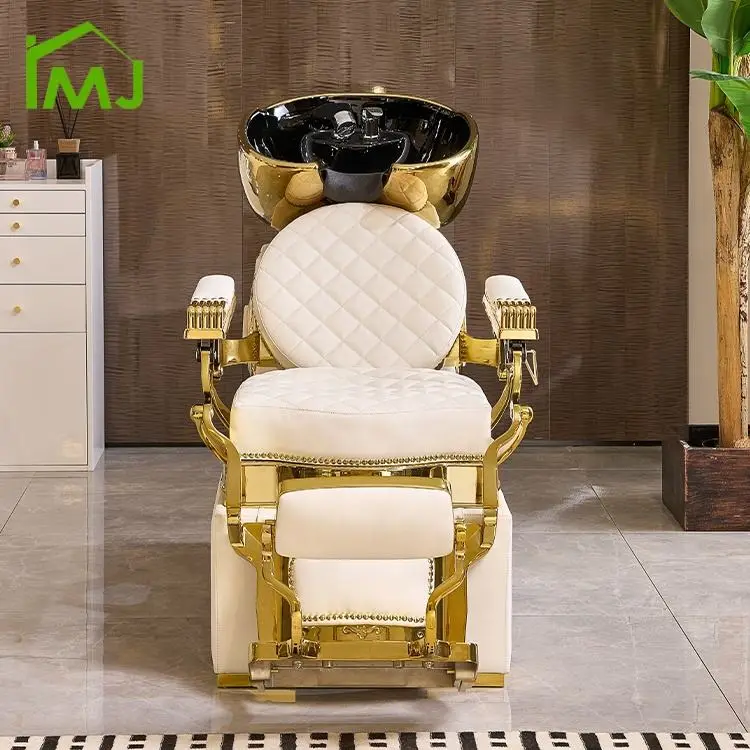 Barber Salon Equipment Massage Table Hair Washing Shampoo Bed Head Spa Chair — image 4