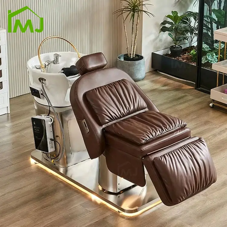 Hair Washing Treatment Massage Shampoo Bed Japanese Salon Equipment Head Spa Chair — view 1