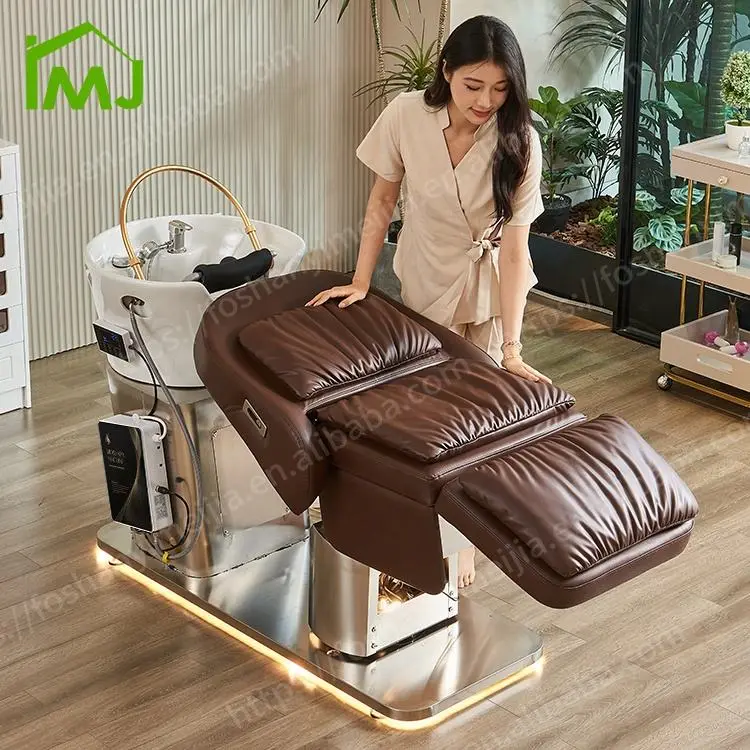 Hair Washing Treatment Massage Shampoo Bed Japanese Salon Equipment Head Spa Chair — image 4