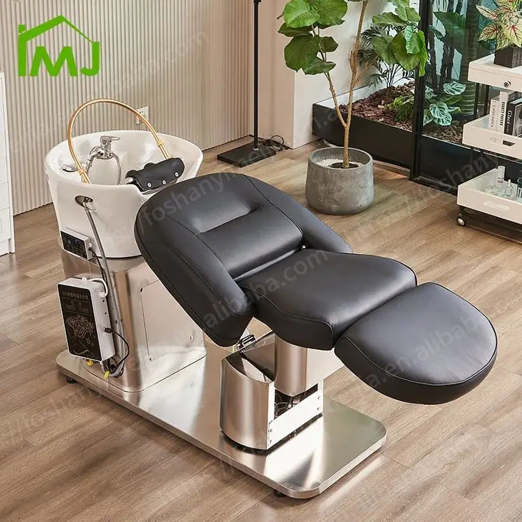 Salon Equipment Sink Bowl Hair Wash Japanese Shampoo Bed Head Spa Massage Chairs — view 3