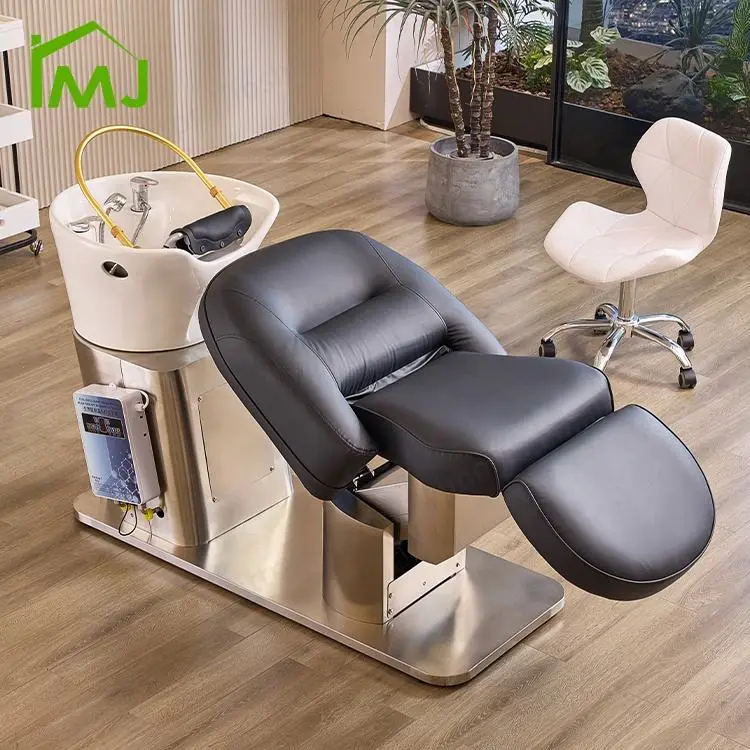 Luxury Beauty Salon Head Spa Shampoo Bowl Chair Massage Hair Washing Bed — image 3