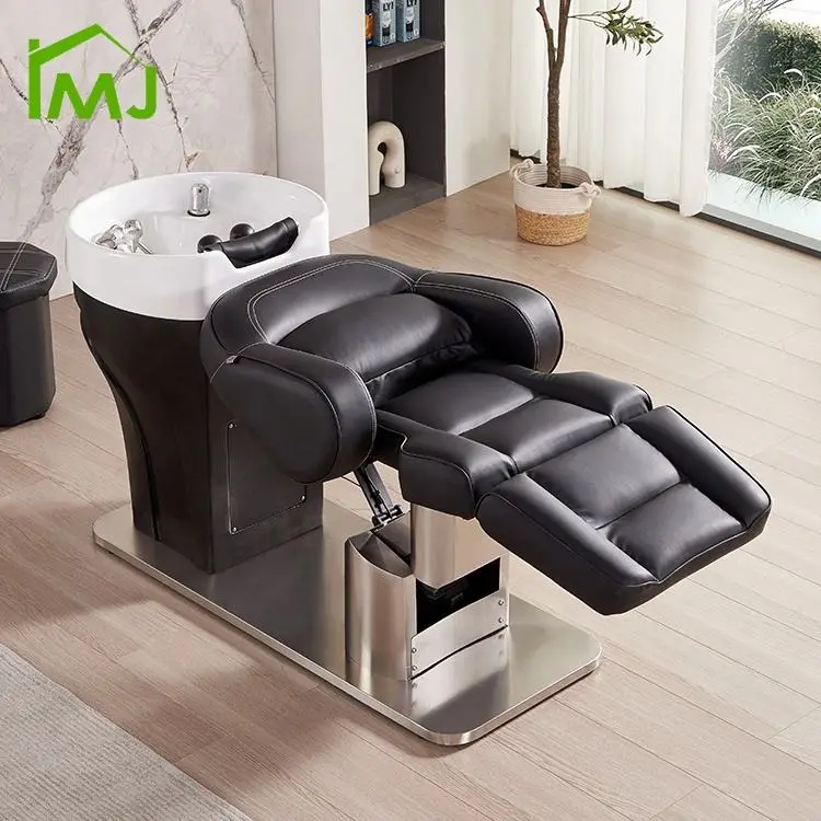 Electric Adjustable Lift Salon Hair Wash Chair Bowl Sink Shampoo Bed Head Spa — view 2