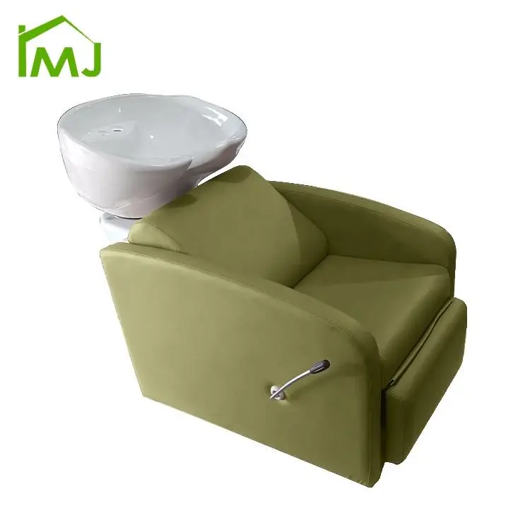 Barber and Head Shampoo Chair Foot Adjustment Massage Shampoo Bowl Bed — image 2
