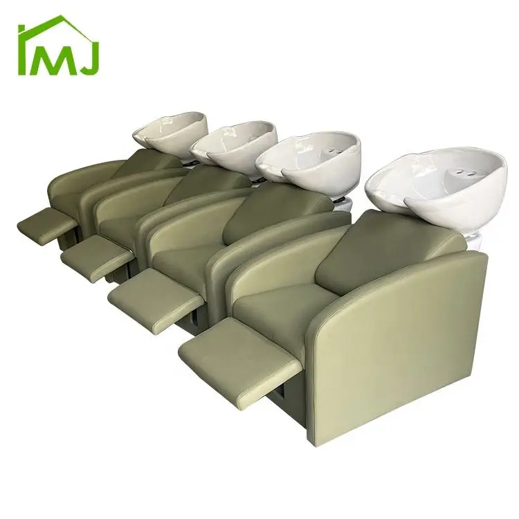 Barber and Head Shampoo Chair Foot Adjustment Massage Shampoo Bowl Bed — image 6