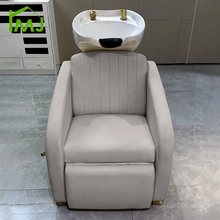 Modern Beauty Salon Hair Washing Massage Chair Hair Care Shampoo Bowl Bed — image 3