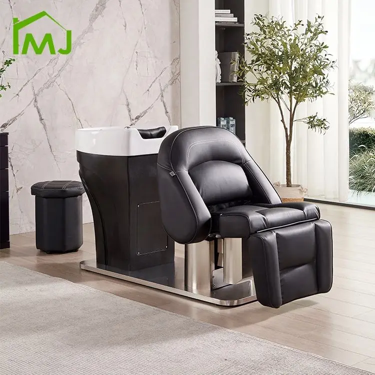 Electric Adjustable Lift Salon Barber Hair Wash Chair Shampoo Bowl Sink Shampoo Bed — view 1