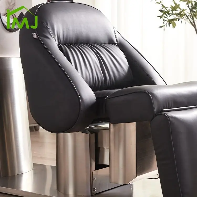 Luxury Electric Adjustable Lift Salon Barber Shop Hair Wash Bed Shampoo Bowl Chair — image 7