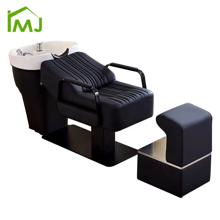 Beauty Salon Lay Back Shampoo Bowl Chair Thai Massage Hair Washing Head Spa Bed — image 7