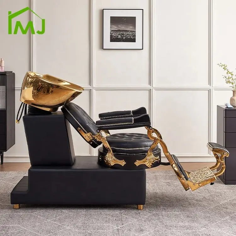 Luxury Beauty Salon Massage Hair Washing Chair Head Spa Shampoo Sink Bed — image 3