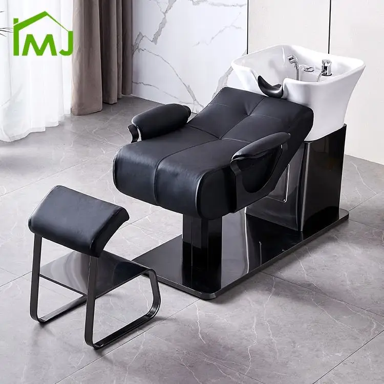Modern Hair Salon Shampoo Bowl Beauty Sink Backwash Shampoo Chair Washing Hair Salon Chair — view 1