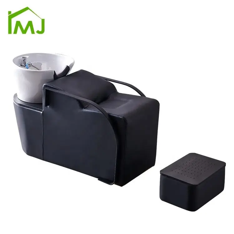 Barber Shop Half Lying Sink Hair Washing Chair Salon Head Spa Shampoo Chair — image 7