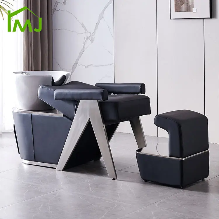 Flushing Equipment Barber Chair Half Lying Hair Washing Sink Chair Head Spa Shampoo Chair — image 3