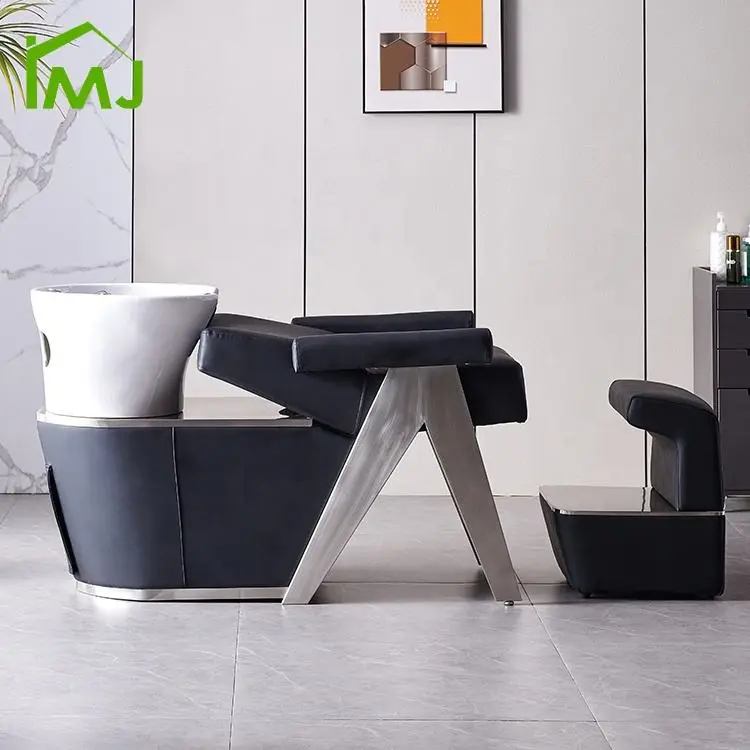 Flushing Equipment Barber Chair Half Lying Hair Washing Sink Chair Head Spa Shampoo Chair — image 5