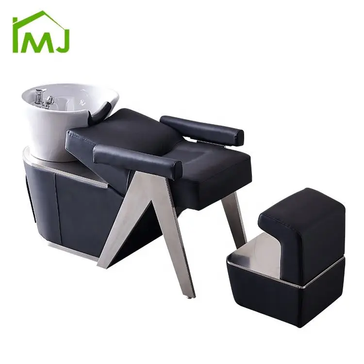Flushing Equipment Barber Chair Half Lying Hair Washing Sink Chair Head Spa Shampoo Chair — image 7