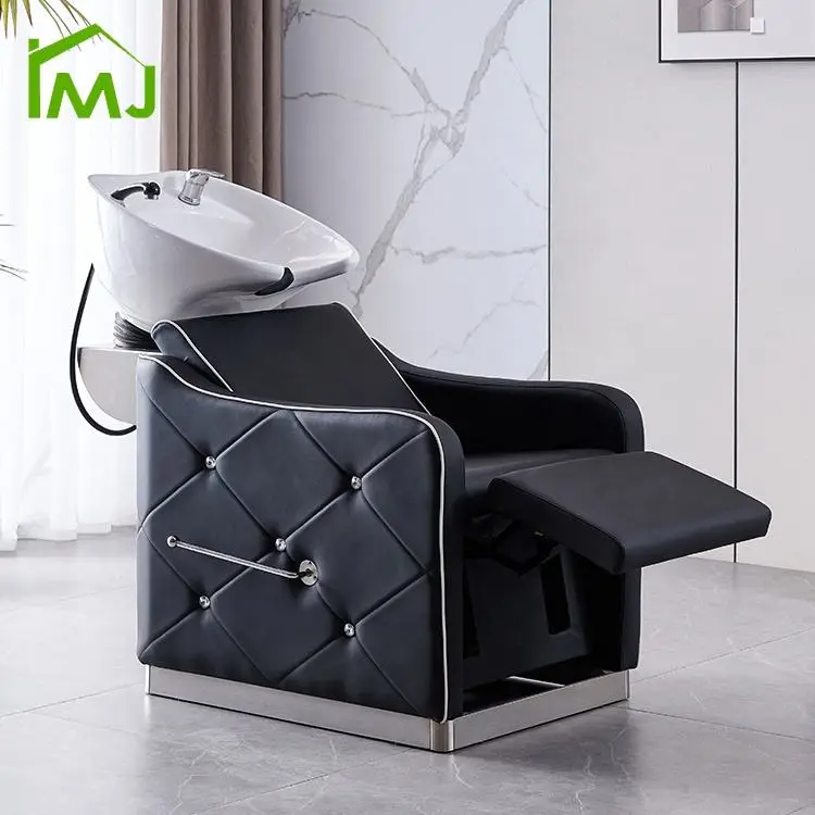 Hair Salon Furniture Half Lying Sink Hair Washing Chair Flushing Equipment Barber Chair Shampoo Chair — image 3