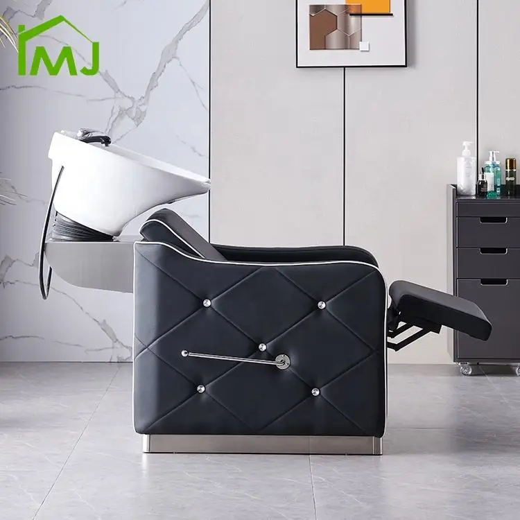 Hair Salon Furniture Half Lying Sink Hair Washing Chair Flushing Equipment Barber Chair Shampoo Chair — image 4