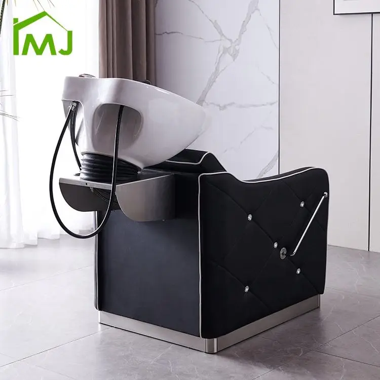 Hair Salon Furniture Half Lying Sink Hair Washing Chair Flushing Equipment Barber Chair Shampoo Chair — image 5