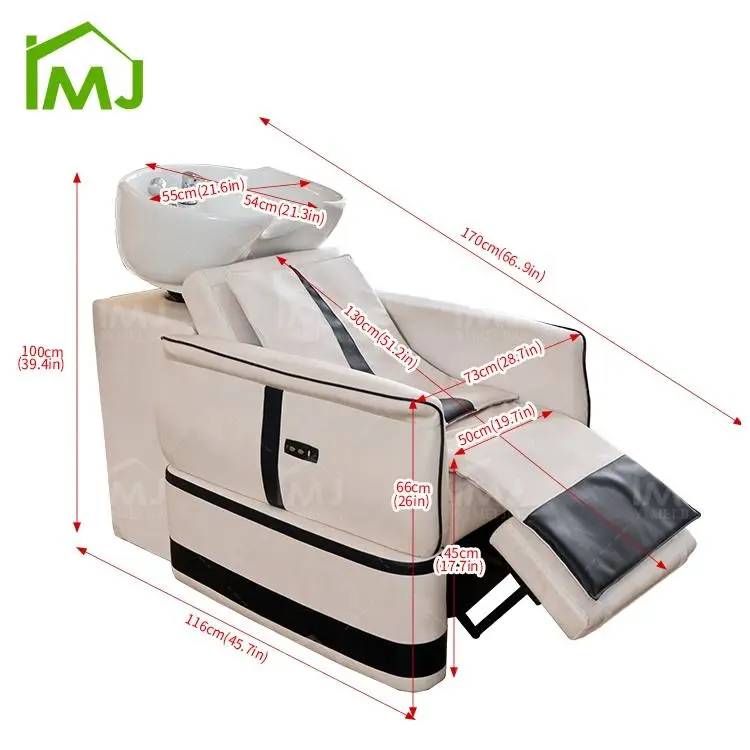 Beauty Salon Hair Wash Shampoo Bed Thai Massage Luxury Japanese Head Spa Chair — image 7
