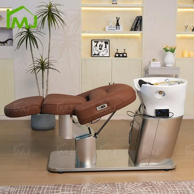 Luxury Salon Sink Korean Head Spa Bed Thai Massage Hair Wash Shampoo Chair — view 3