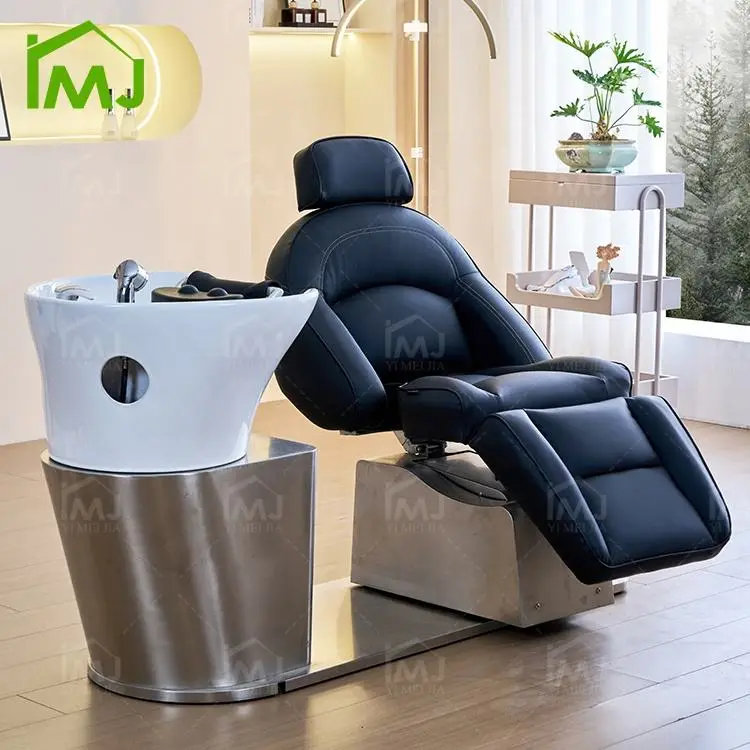 Stainless Steel Frame Salon Hair Wash Electric Lift Shampoo Bed Japanese Head Spa Chair — image 4
