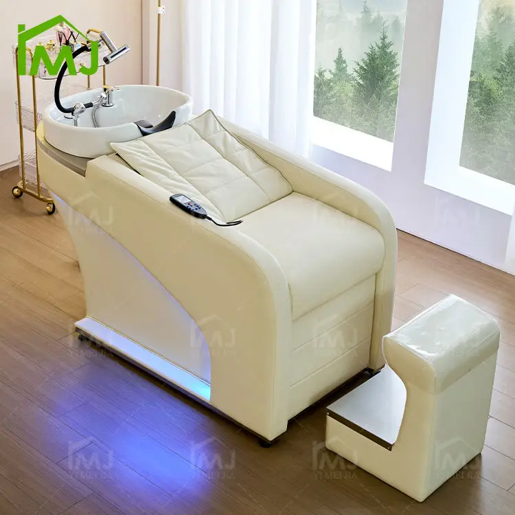 Headspa Salon Electric Hair Wash Massage Shampoo Bed Japanese Waterfall Head Spa Chair — view 1