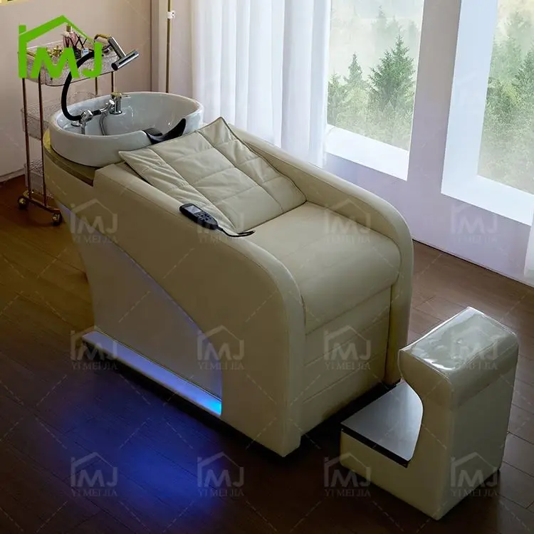 Headspa Salon Electric Hair Wash Massage Shampoo Bed Japanese Waterfall Head Spa Chair — view 3