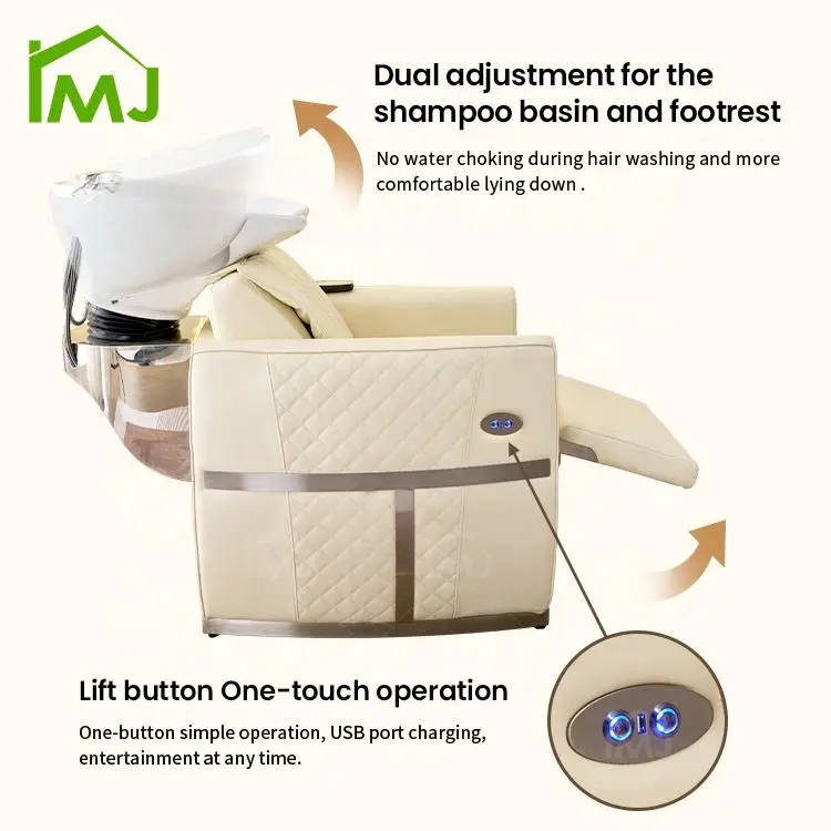Beauty Salon Furniture Facial Treatment Japanese Hair Wash Shampoo Sink Head Spa Chairs — image 5