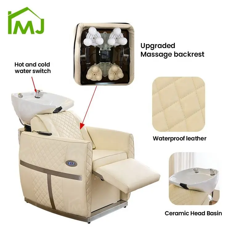 Beauty Salon Furniture Facial Treatment Japanese Hair Wash Shampoo Sink Head Spa Chairs — image 6