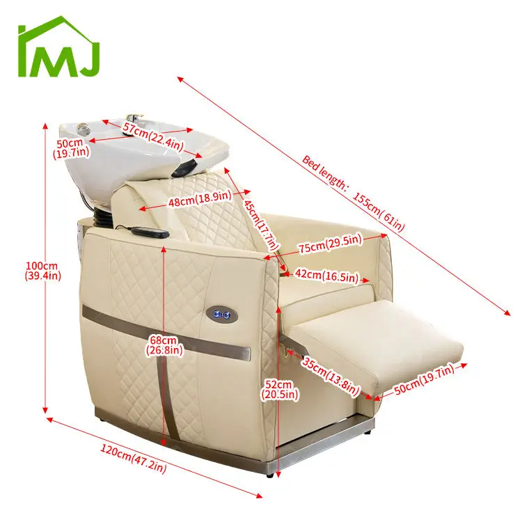 Beauty Salon Furniture Facial Treatment Japanese Hair Wash Shampoo Sink Head Spa Chairs — image 7