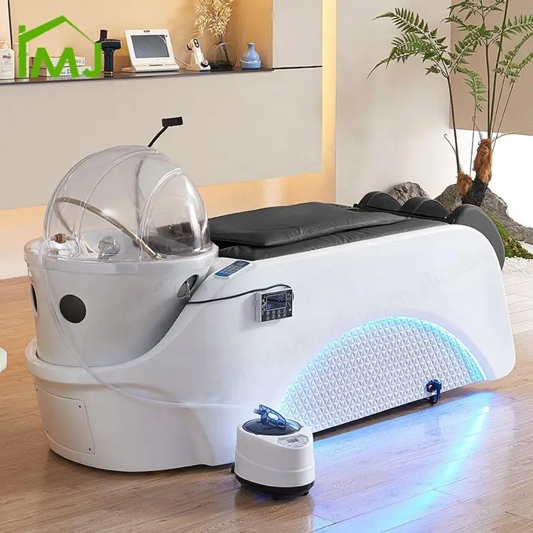 Salon Sink Shampoo Bowl and Chair Hair Washing Electric Massage Chair Head Spa Bed — image 4