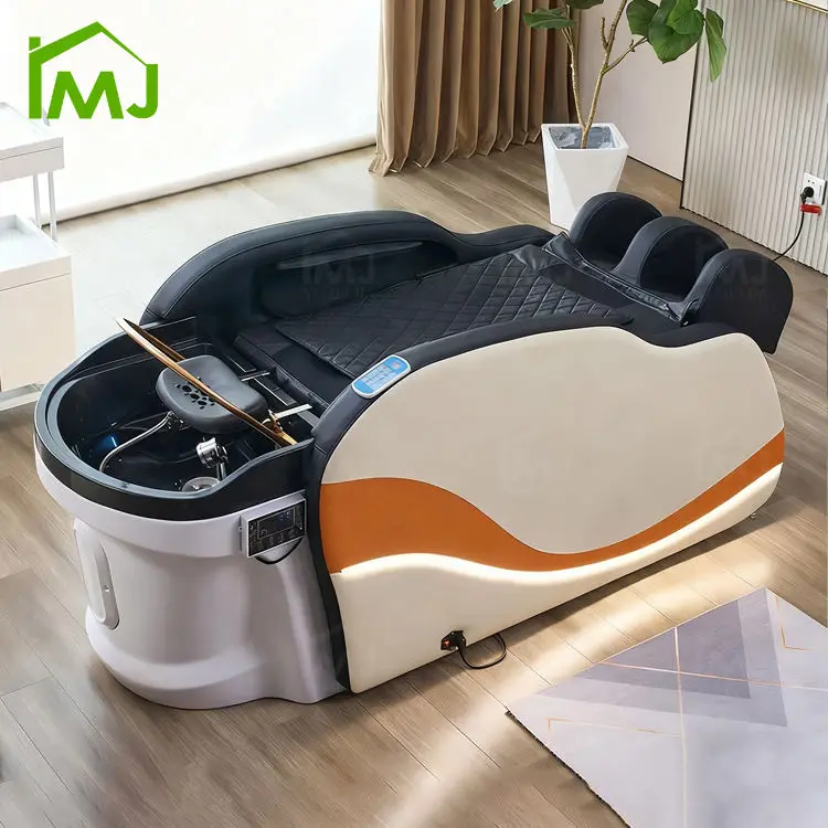 Hair Salon Furniture Equipment Thai Shampoo Nursing Electric Massage Head Spa Bed — view 1