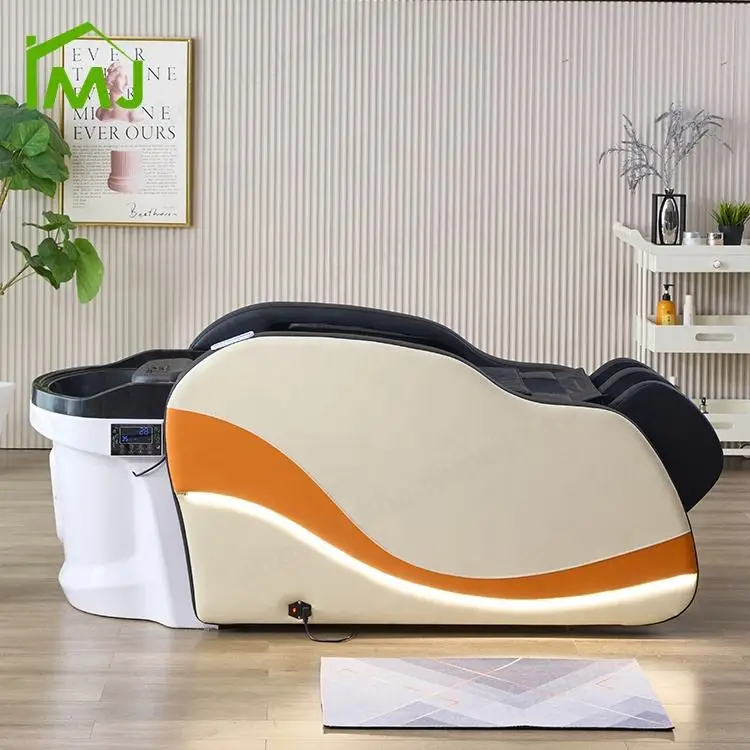 Hair Salon Furniture Equipment Thai Shampoo Nursing Electric Massage Head Spa Bed — view 3