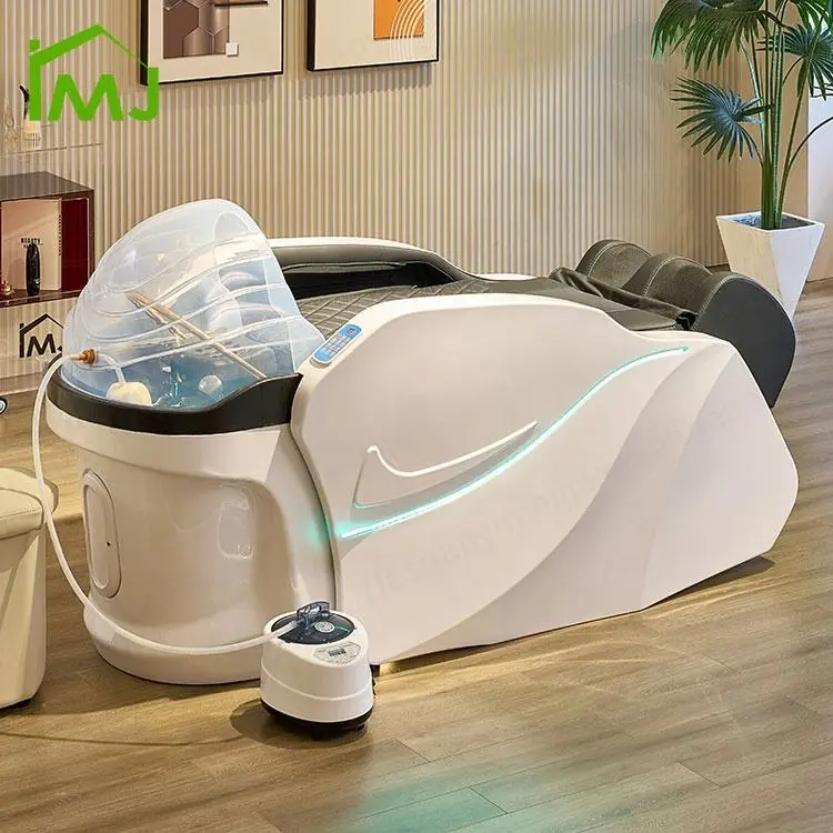 Multifunction Salon Equipment Shampoo Facial Treatment Electric Massage Head Spa Bed — image 3