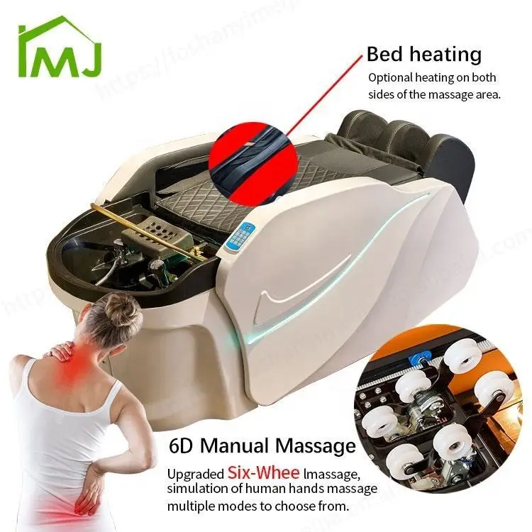 Multifunction Salon Equipment Shampoo Facial Treatment Electric Massage Head Spa Bed — image 5