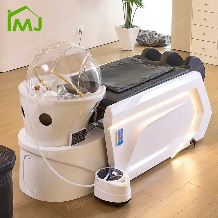 Hair Salon Washing Chair Thai Massage Shampoo Sink Modern Electric Head Spa Bed — image 3