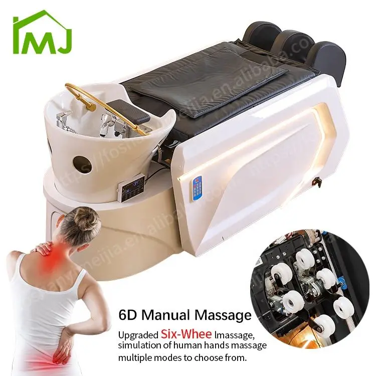 Hair Salon Washing Chair Thai Massage Shampoo Sink Modern Electric Head Spa Bed — image 5