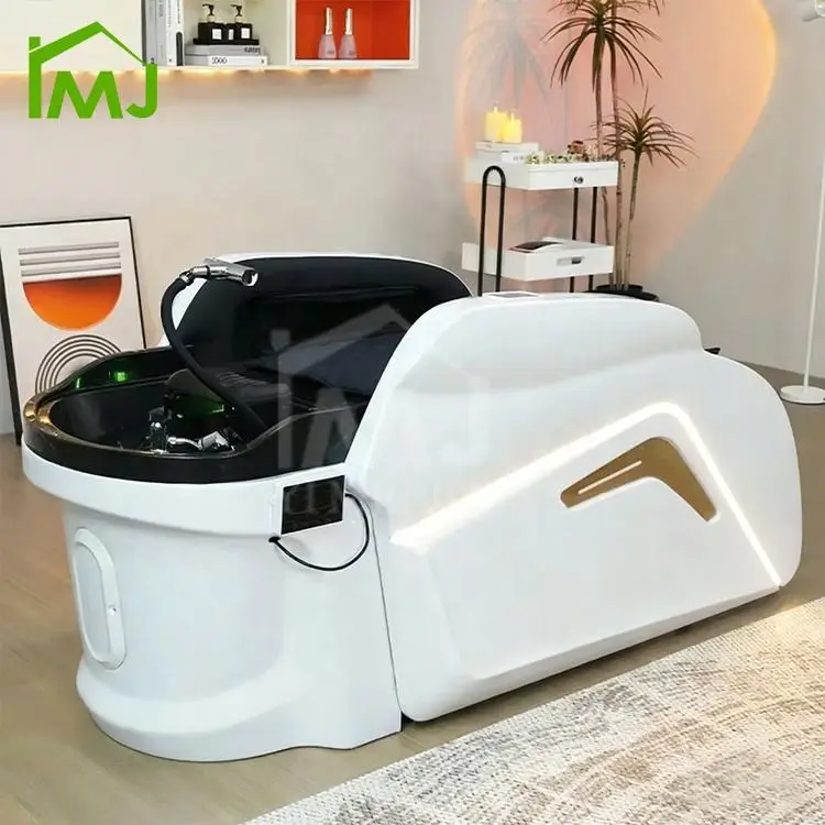 Factory Outlet Luxury Salon Hair Washing Electric Massage Table Shampoo Bed — view 1