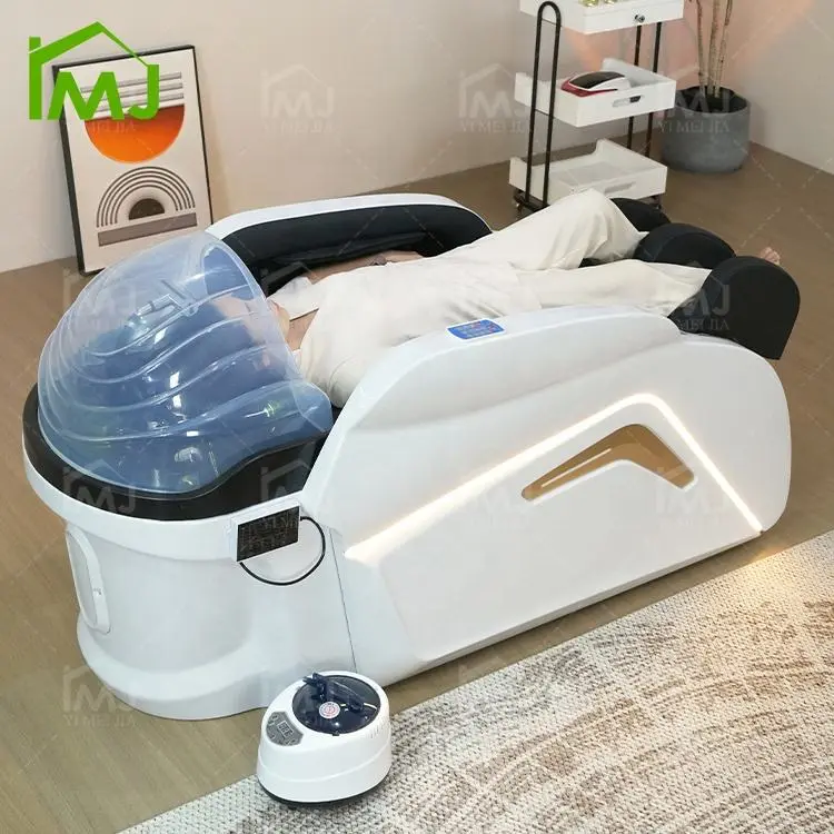 Factory Outlet Luxury Salon Hair Washing Electric Massage Table Shampoo Bed — image 3