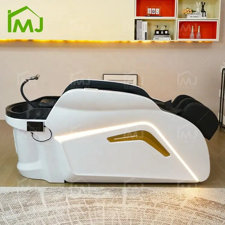 Factory Outlet Luxury Salon Hair Washing Electric Massage Table Shampoo Bed — image 4