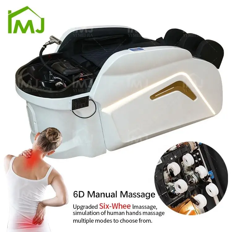 Factory Outlet Luxury Salon Hair Washing Electric Massage Table Shampoo Bed — image 6