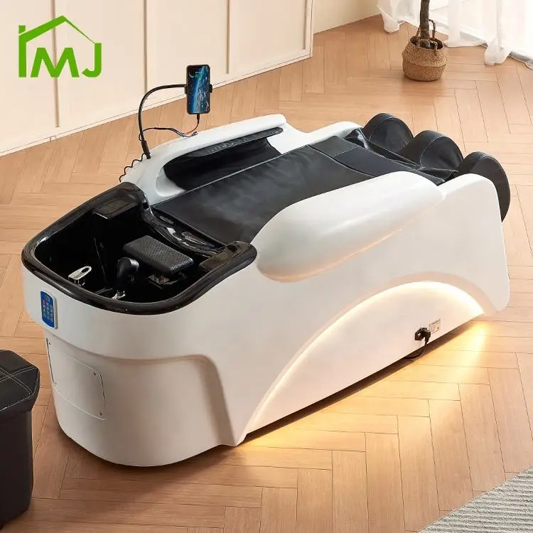 Salon Multifunction Hair Washing Electric Massage Chair Head Spa Shampoo Bed — image 3
