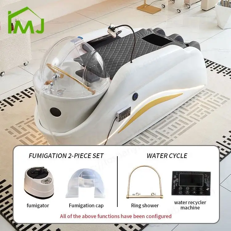 Hair Beauty Salon Electric Spa Massage Washing Table Head Spa Shampoo Bed — image 5