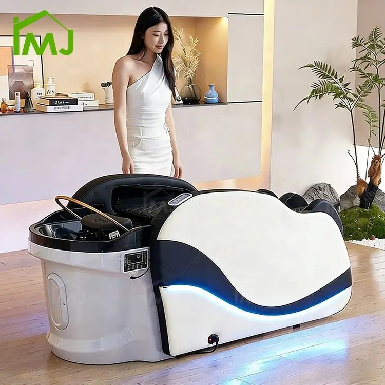 Salon Hair Sink Wash Chair Massage Electric Massage Shampoo Bed Head Spa Japonais — view 1