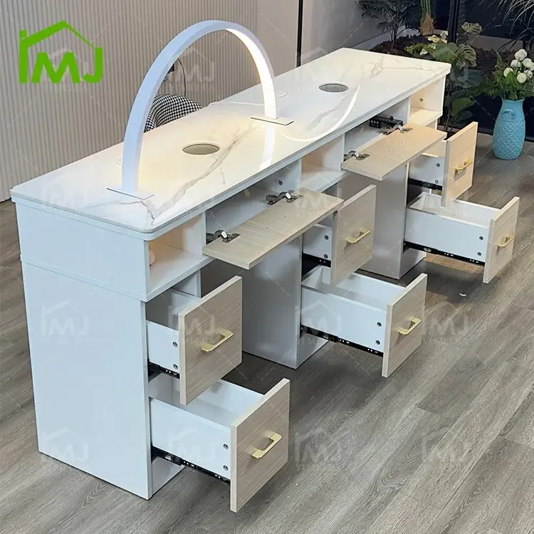 Salon Furniture Nail Care Manicure Table Light Luxury Manicure Table and Chair Set — view 1