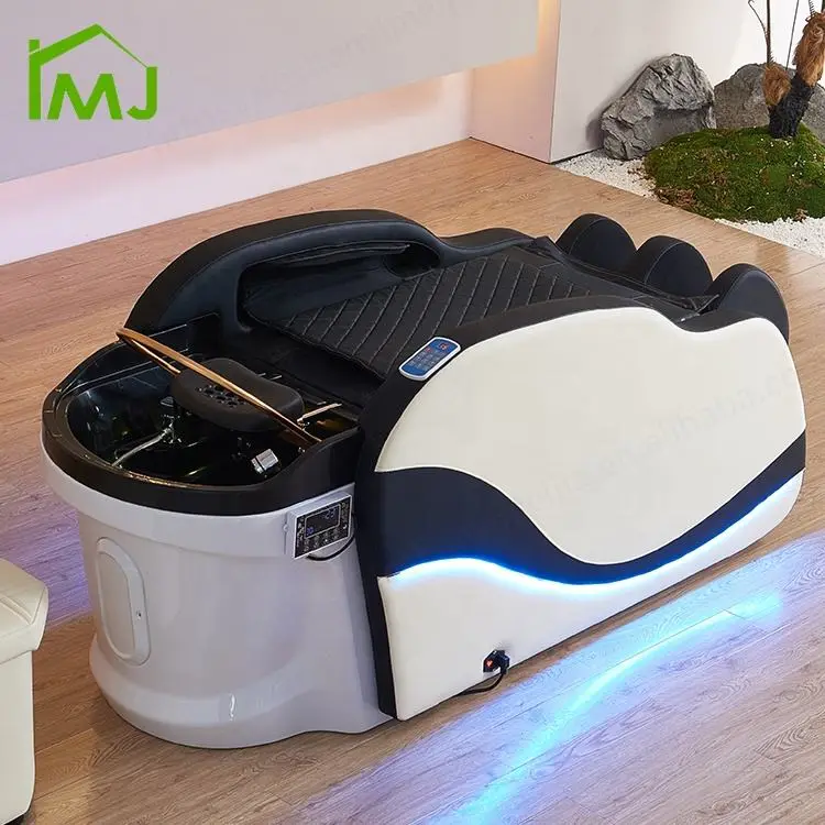 Salon Hair Sink Wash Chair Massage Electric Massage Shampoo Bed Head Spa Japonais — image 4